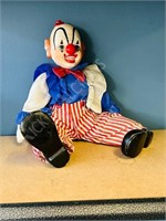 Porcelain musical clown - approx 15 " high