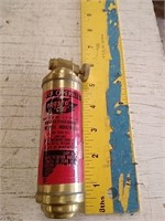 Vintage brass fire extinguisher