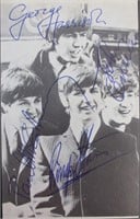The Beatles Signed Penny Card