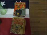 2 Lil Big  books Dick Tracy, Mickey Mouse