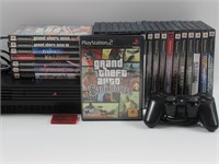 PlayStation 2 Console + Game Lot of (26)