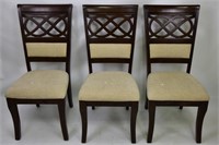 Three High Back Dining Room Chairs