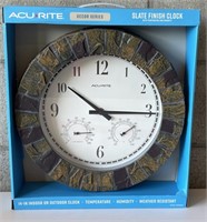 Acu>RIte Slate Finish Clock