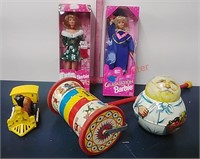 Fisher Price & vtg. Toys, Barbie festive,