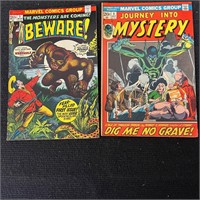 Journey Into Mystery 1 & Beware 1 Marvel Horror