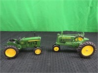 2 JD tractors 1010  & A