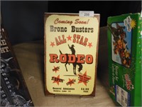 RODEO METAL AD SIGN