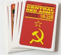 Central Red Army 1990 OPC Hockey Cards