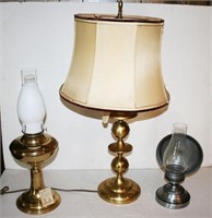 Brass Table Lamp Brite-Glo, Brass Light,