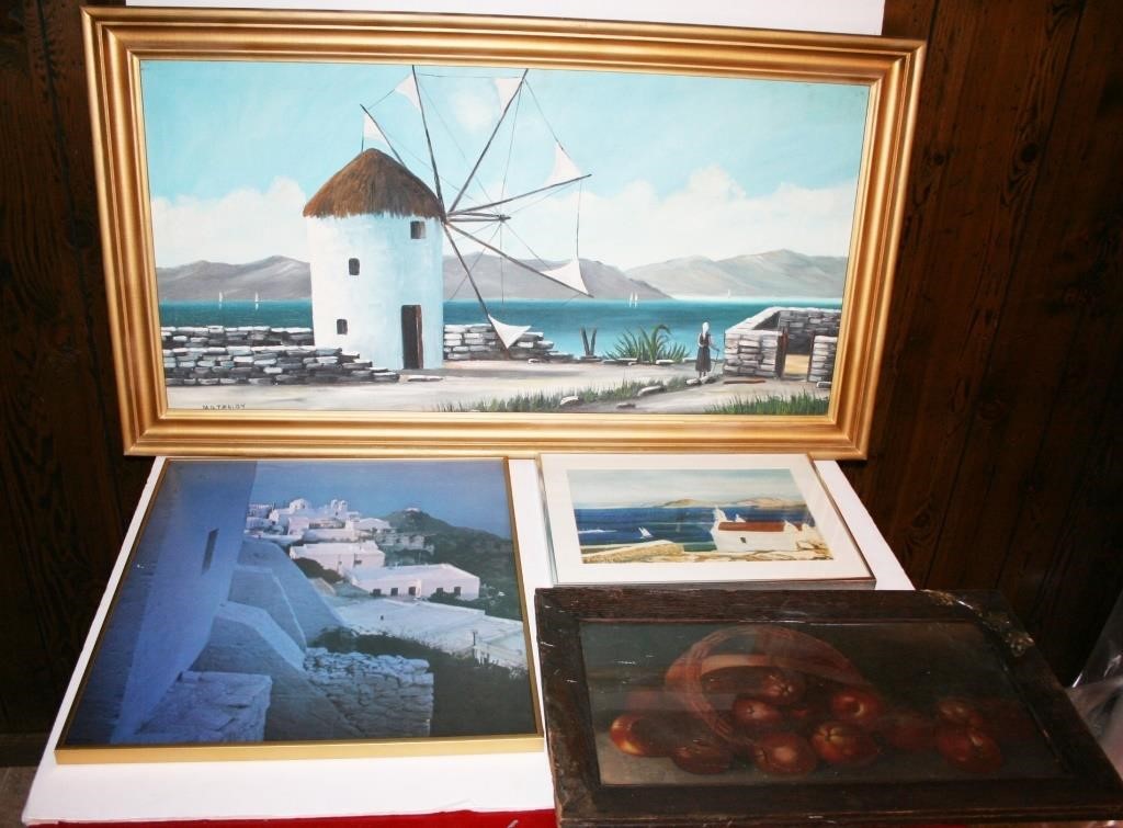 Still Life of Apples Print, Windmill, Lighthouse