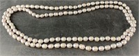 Large necklace of freshwater ring pearls, almost 4