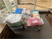 5 BAGS OF MATERIAL COTTEN, NYLON, FLEECE, ETC.