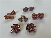 Pink Costume Jewelry Earrings