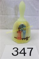 Fenton Art Glass - Children by Window - Xmas Scene