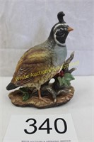 Homco Porcelain Quail / Bird Figurine - 1981