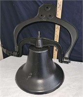 cast iron bell with hanger