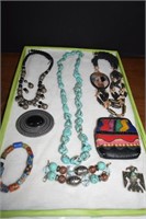 Assortment Of Southwest Style Jewelry,Belt Buckles