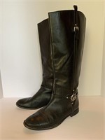 Coach Mulan Boots -Black Leather, Sz 7.5B / 38,