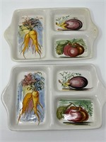 Vintage Italian Hand Painted Trays Macioli