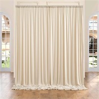 Beige Backdrop Curtain for Parties