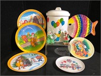 Cookie Jar & Children's Dinnerware