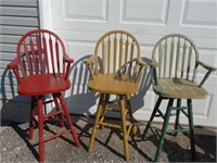 3 bar Height Chairs 29.5"