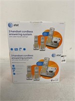 AT&T 3 HANDSET CORDLESS ANSWERING SYSTEM