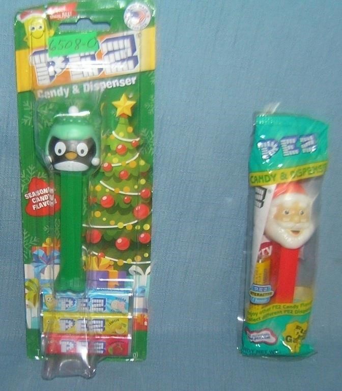 Pair of vintage PEZ Candy containers