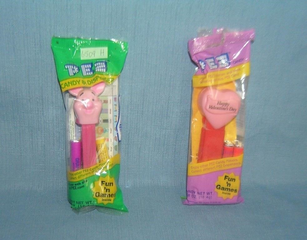 Pair of vintage PEZ Candy containers