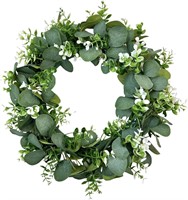 18 Wreath for Front Door Artificial Green Leaf Wre