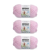Bernat Baby Blanket Baby Pink Yarn - 3 Pack of