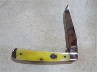 MOORE MAKER SINGLE BLADE TRAPPER YELLOW BONE HDL