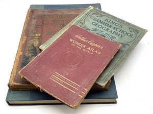 Vintage and Antique World Atlas Hardback Books