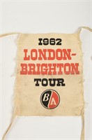 1962 B/A LONDON - BRIGHTON TOUR GUIDE APRON
