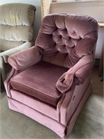 Upholstered Swivel Armchair