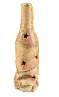 Hand Made Pottery Ceramic Star Art Bottle