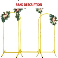$44  Gold Wedding Arch Backdrop Stand Set of 3 6Ft