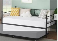 Twin Daybed Trundle Metal Guest Sofa Bed Frame