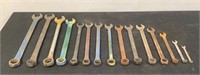 (15) Assorted Combo Wrenches