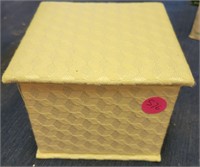 Ivory Cloth Jewelry/Knickknack Box