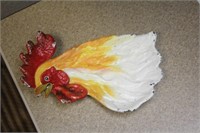 Cast Iron Rooster Tray