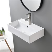 $115  21 X 12 Wall Mount Bathroom Vessel Sink