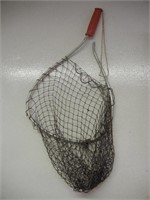 Vintage Short Handle Fishing Net Broken Handle