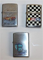 New USS Midway Zippo Lighters set of 3