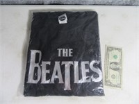 New THE BEATLES Adult Med T Shirt Black/Silver