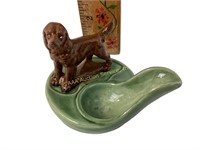 Wade England dog spoon holder