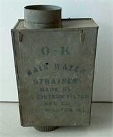 Galvanized water strainer