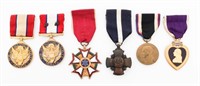 WWII US ARMY & NAVY NUMBERED PURPLE HEART & MEDALS