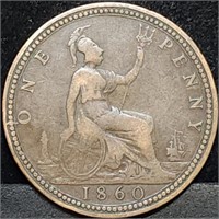 1860 GB Victoria Large Penny