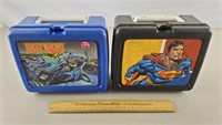 2ct Lunch Boxes Batman & Superman